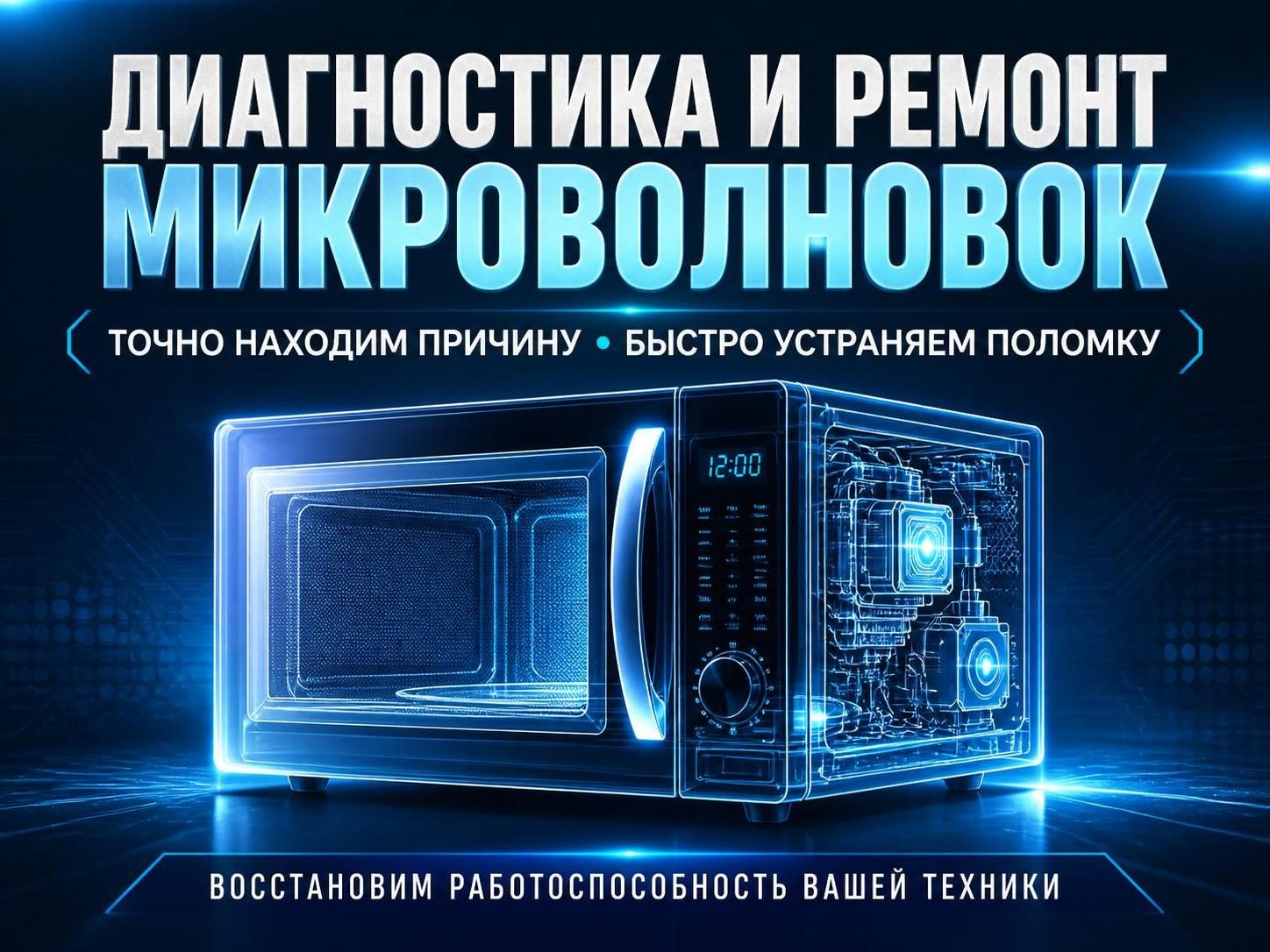 Диагностика и ремонт микроволновок — Роман, фото