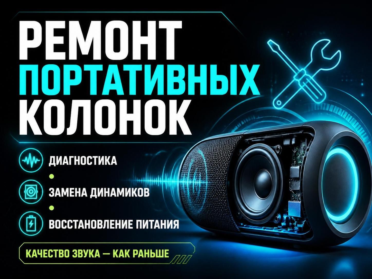 Ремонт портативных колонок — Сергей, фото