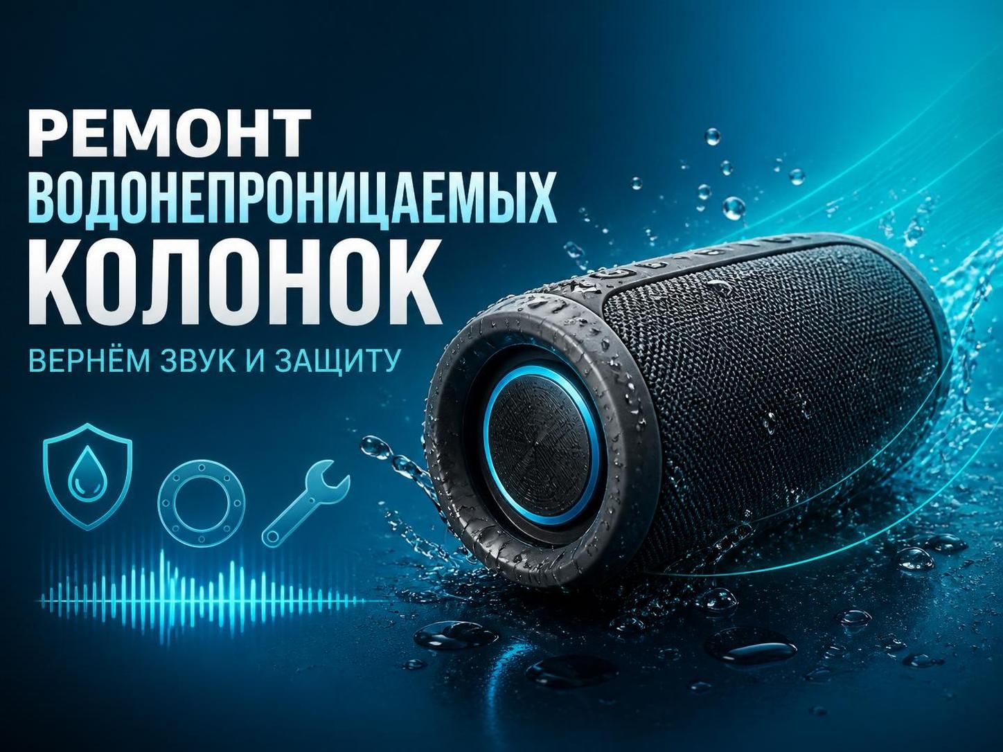 Ремонт водонепроницаемых колонок — Олег, фото