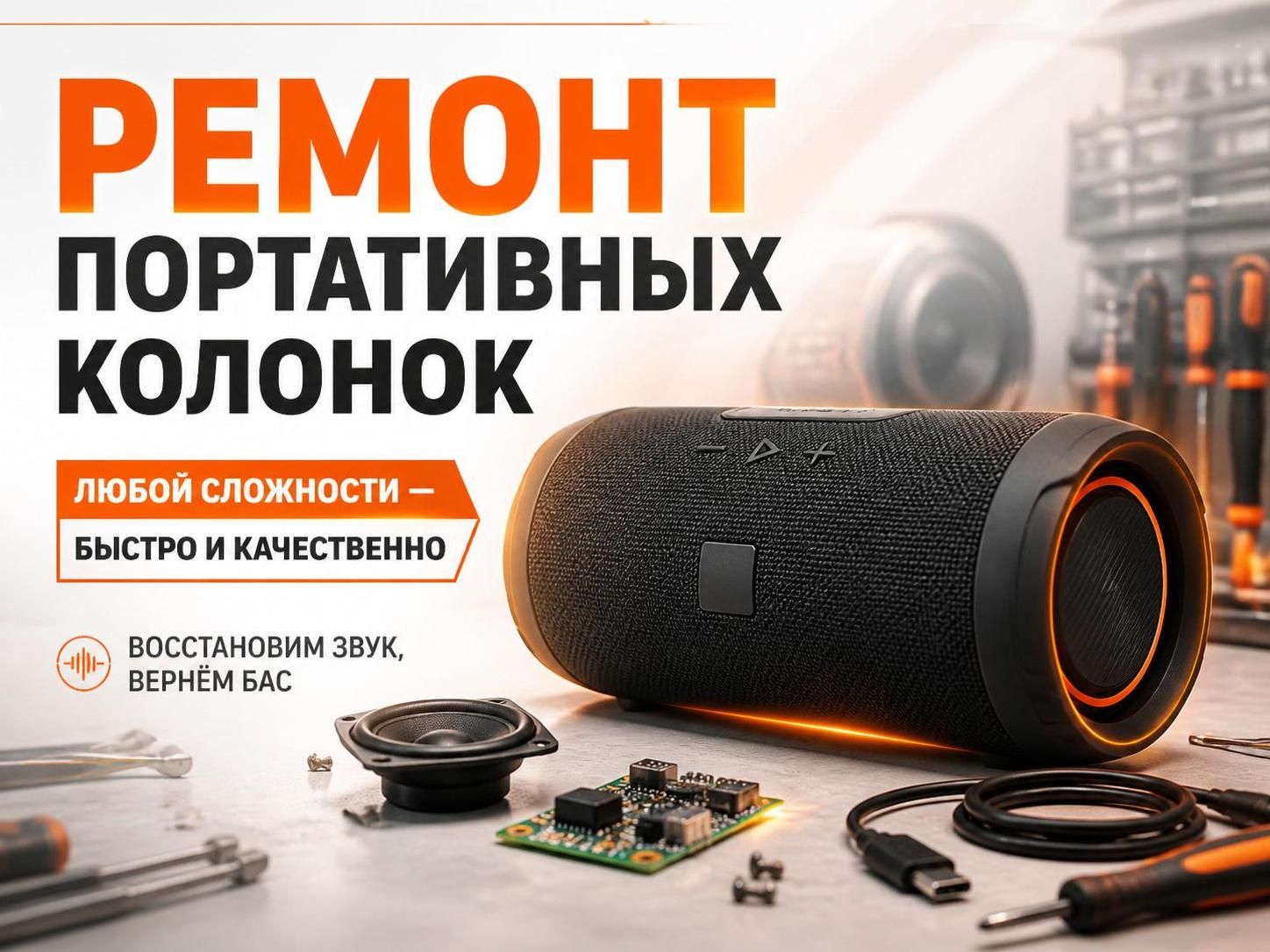 Ремонт портативных колонок любой сложности — Сергей, фото