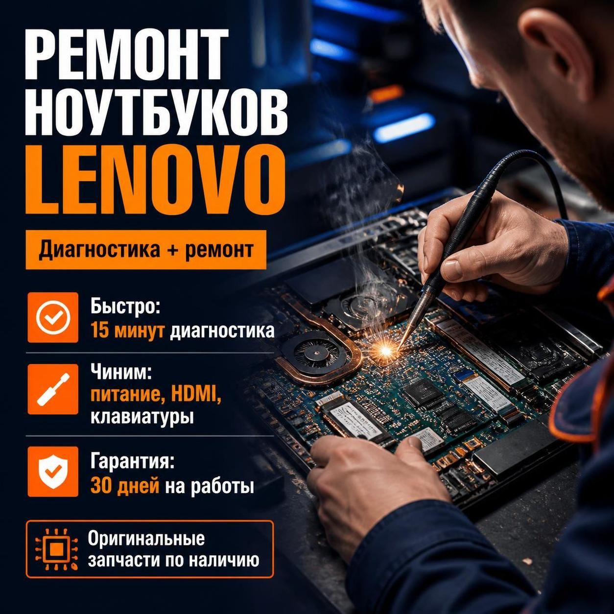 Ремонт ноутбуков Lenovo — Олег, фото