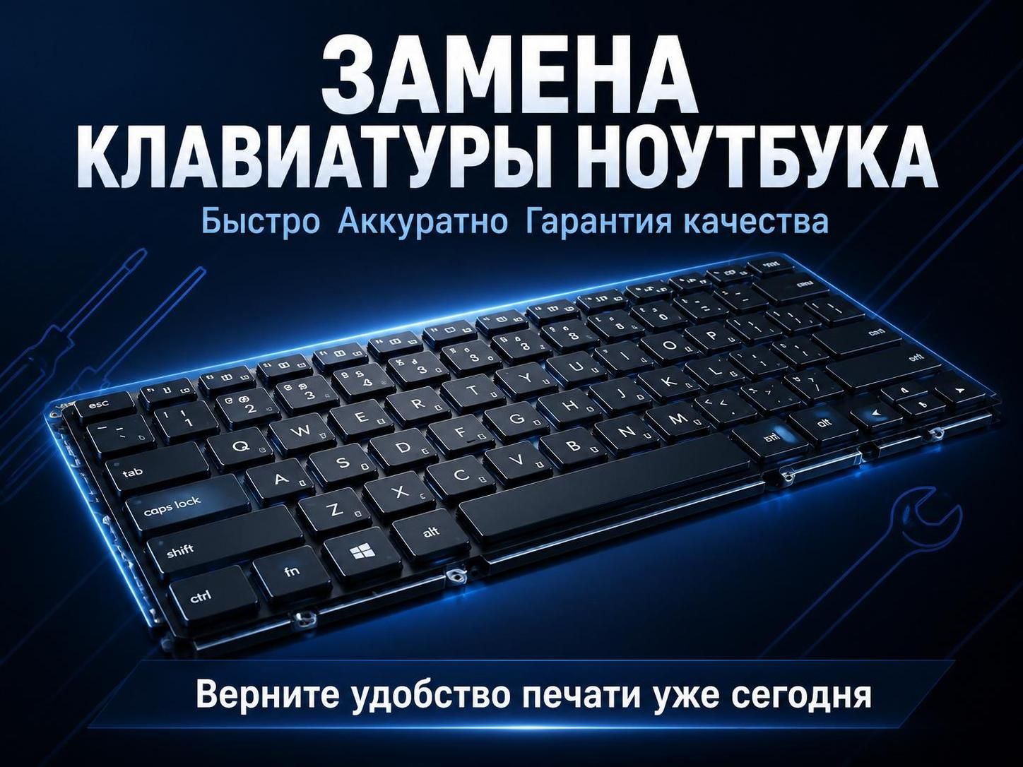 Замена клавиатуры ноутбука — Олег, фото
