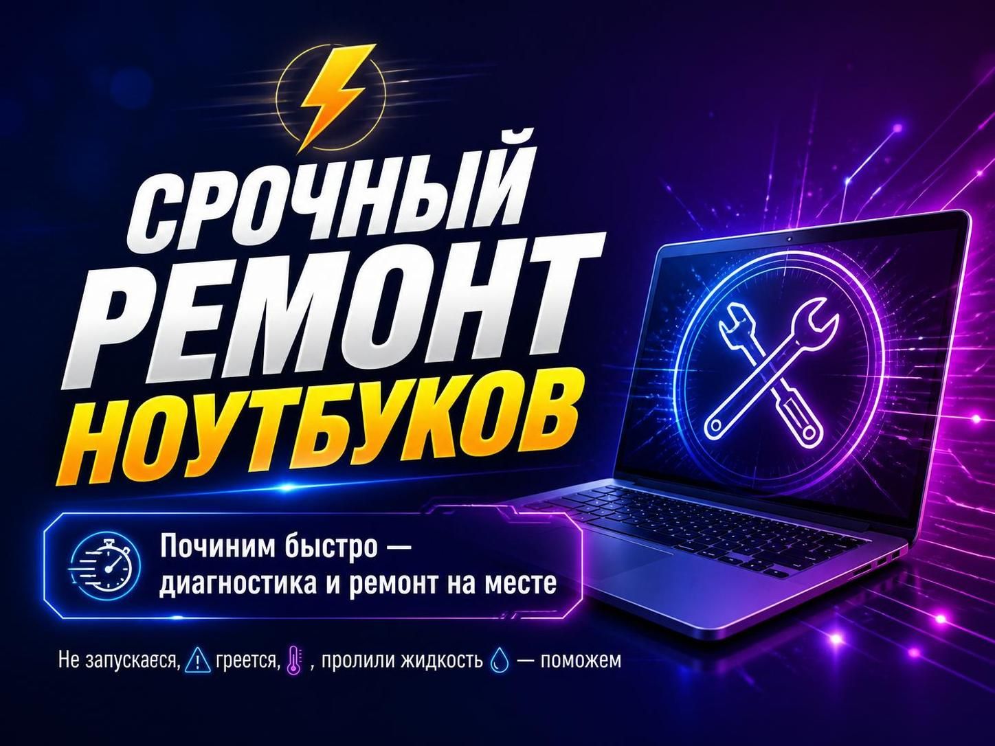 Срочный ремонт ноутбуков — Михаил, фото