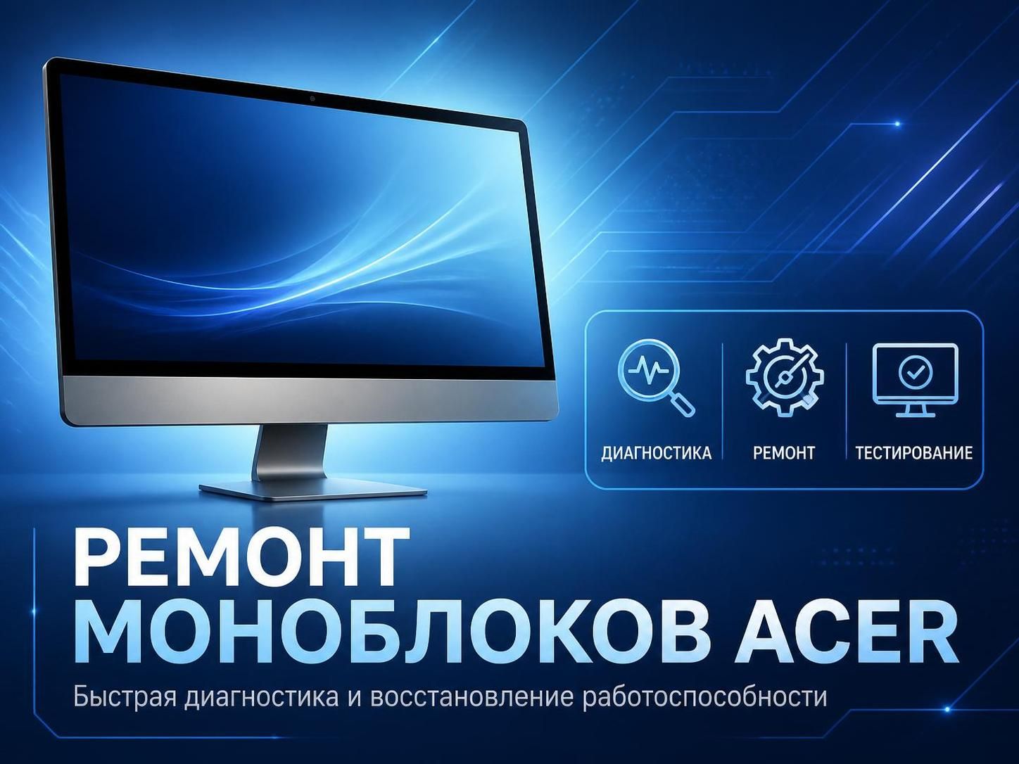 Ремонт моноблоков Acer — Николай, фото
