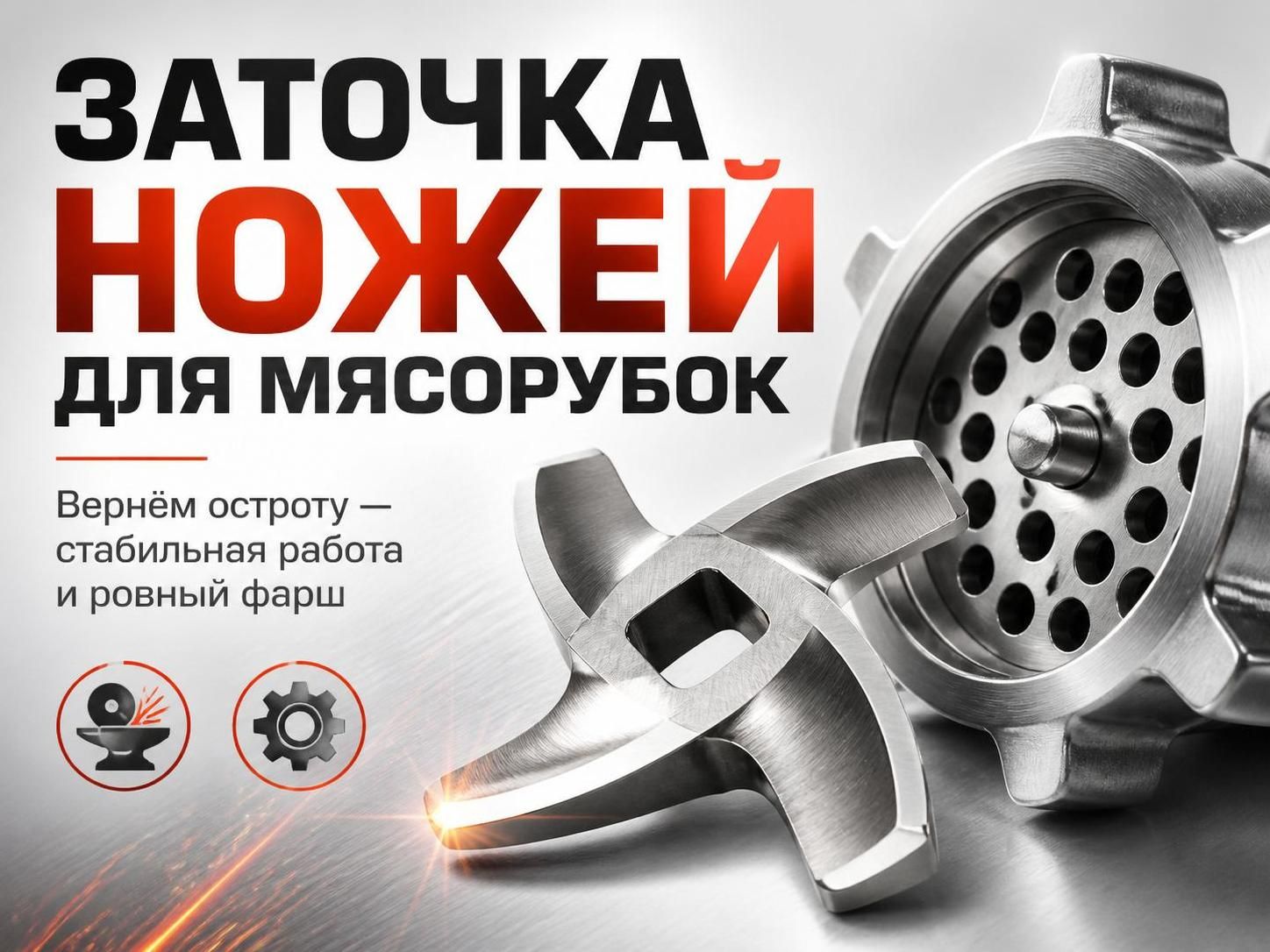 Заточка ножей для мясорубок — Артём, фото
