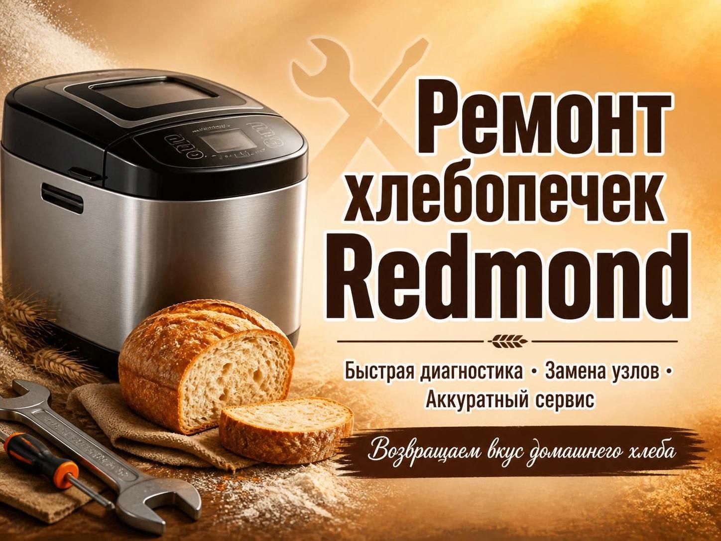 Ремонт хлебопечек Redmond — Иван, фото