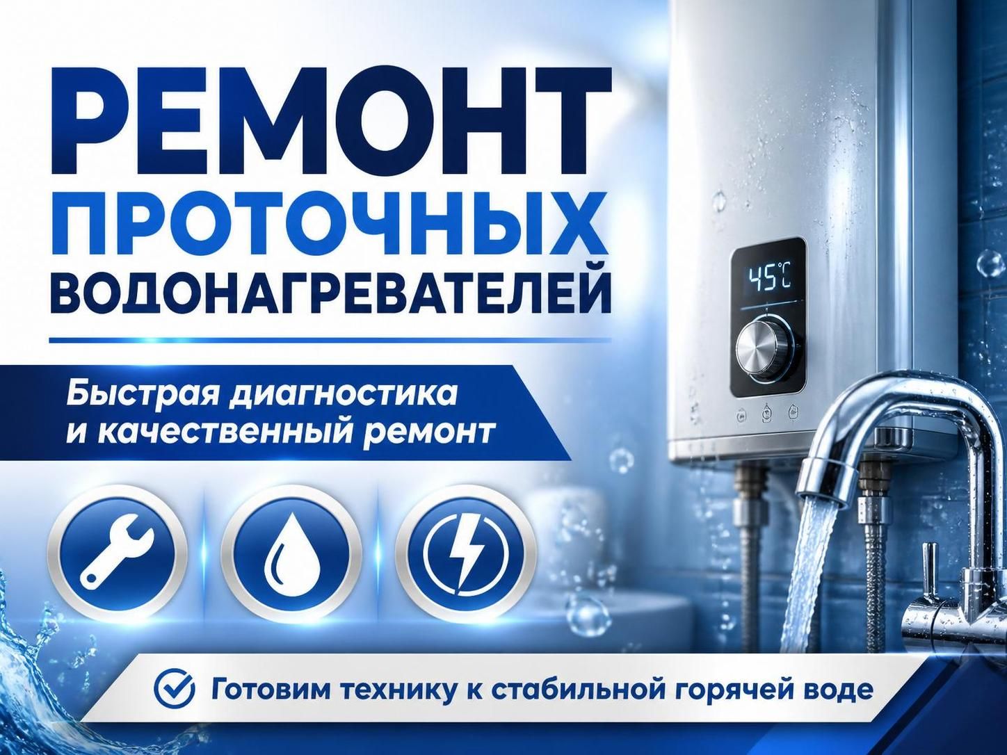 Ремонт проточных водонагревателей — Роман, фото