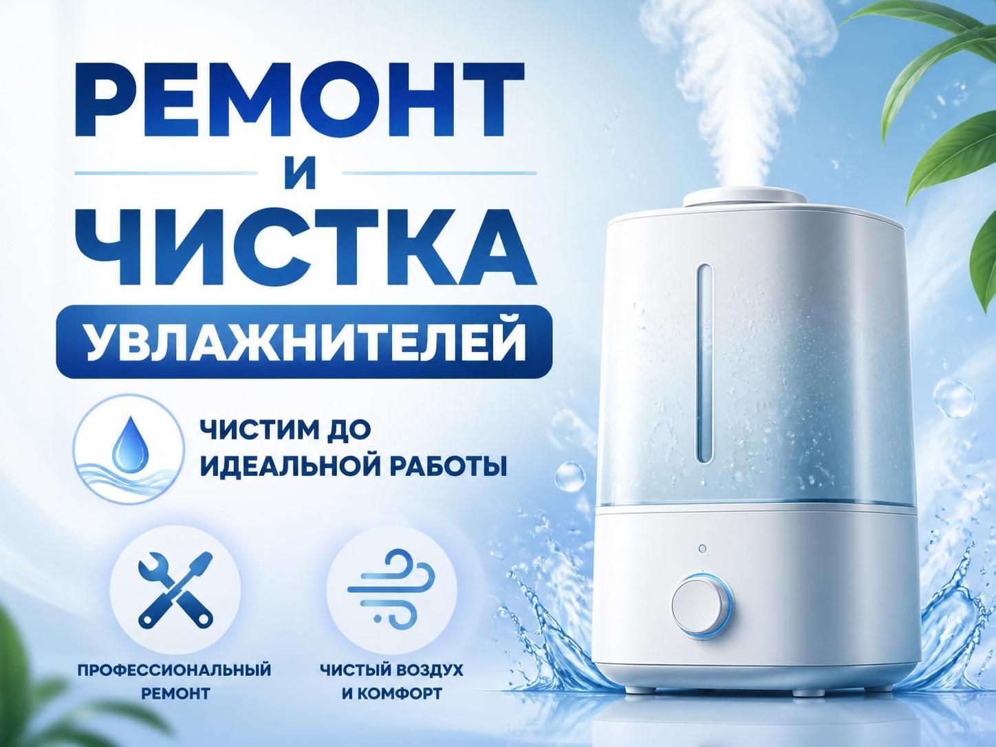Ремонт и чистка увлажнителей — Роман, фото