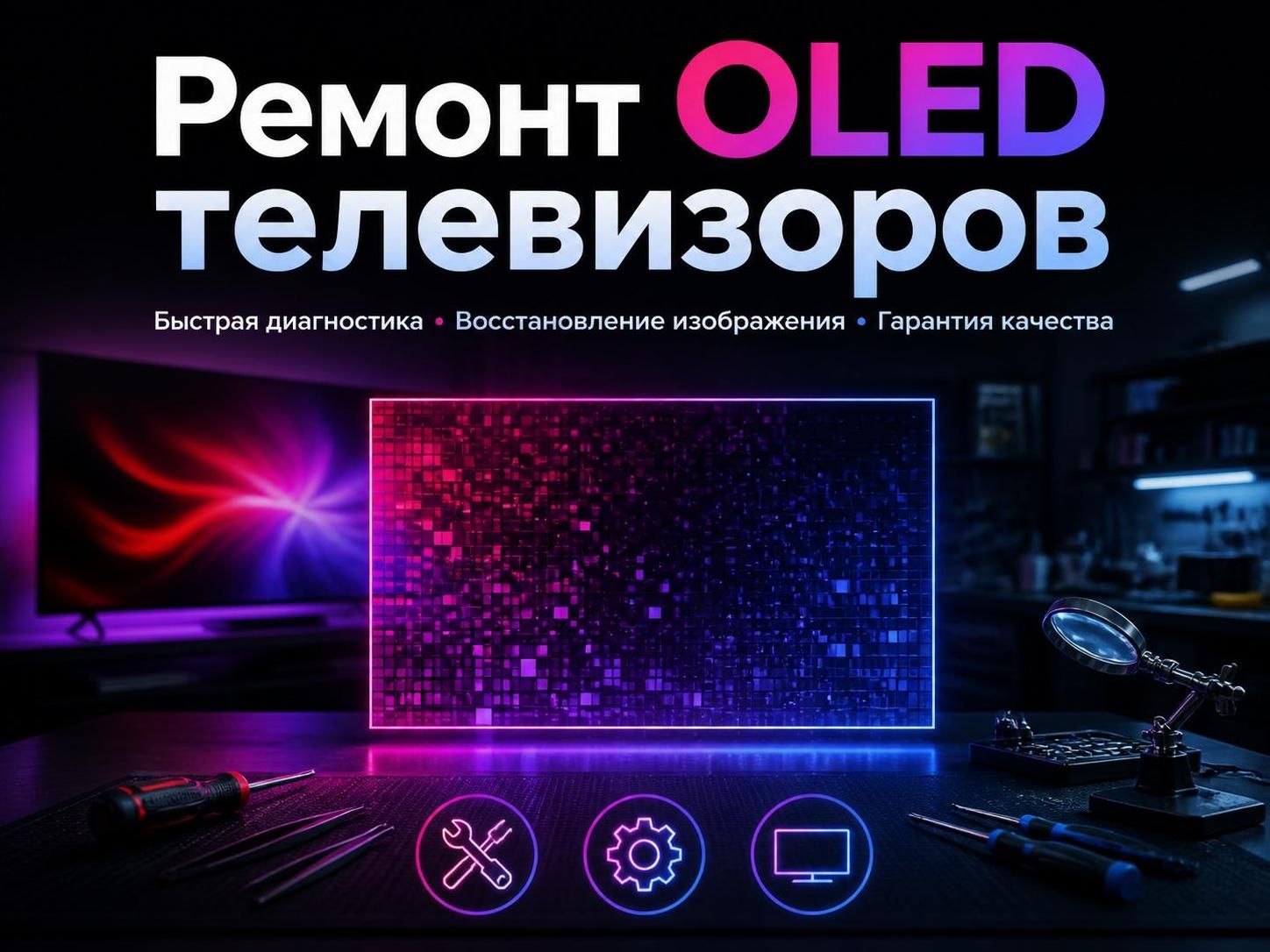 Ремонт OLED телевизоров — Максим, фото
