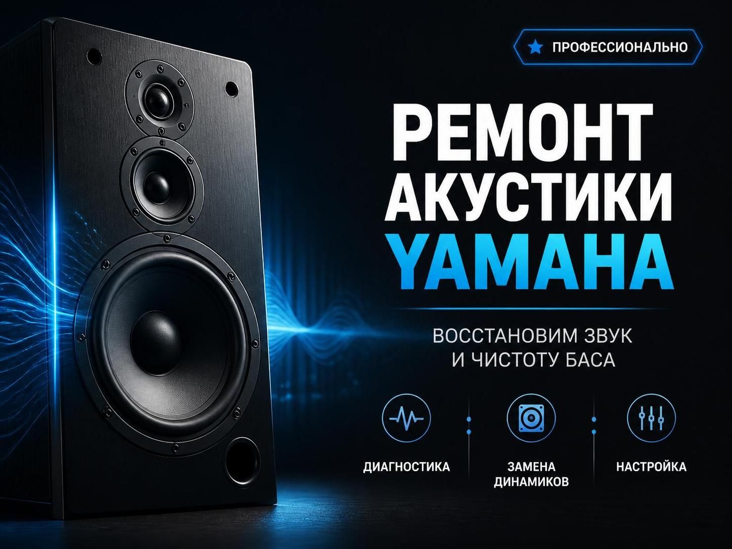 Ремонт акустики Yamaha — Дмитрий, фото