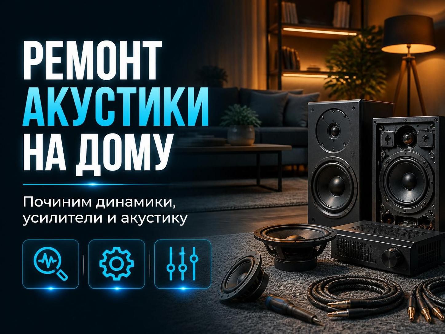 Ремонт акустики на дому — Николай, фото