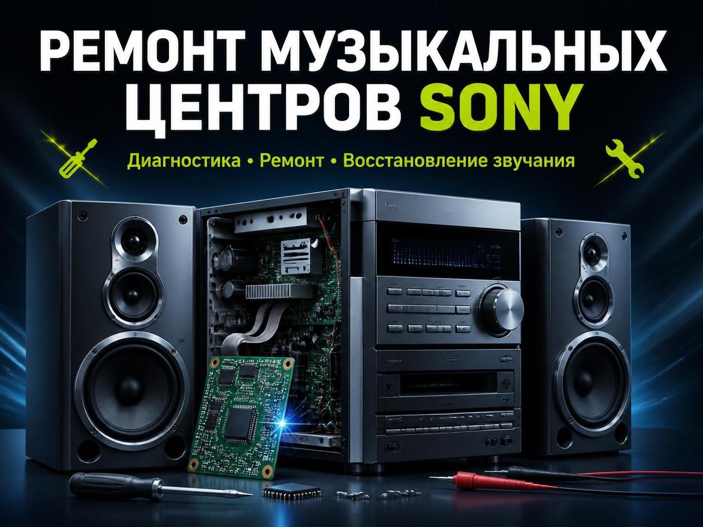 Ремонт музыкальных центров Sony — Евгений, фото