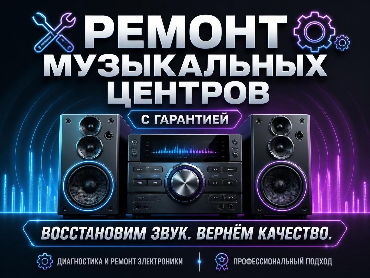 Ремонт музыкальных центров с гарантией — Сергей, фото