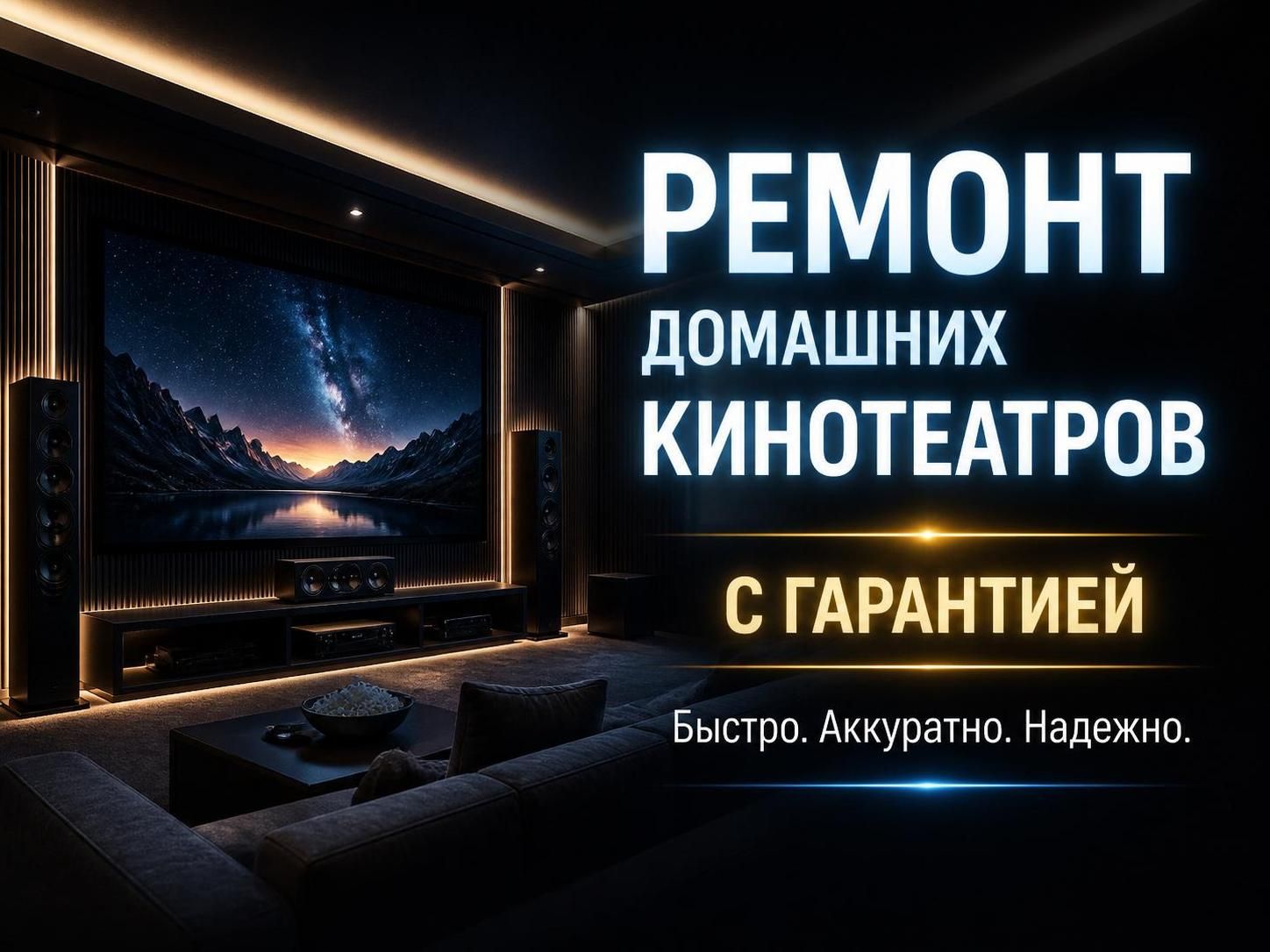 Ремонт домашних кинотеатров с гарантией — Николай, фото
