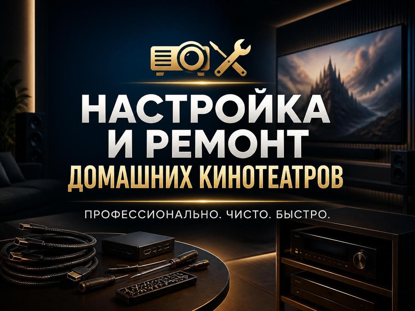 Настройка и ремонт домашних кинотеатров — Владимир, фото