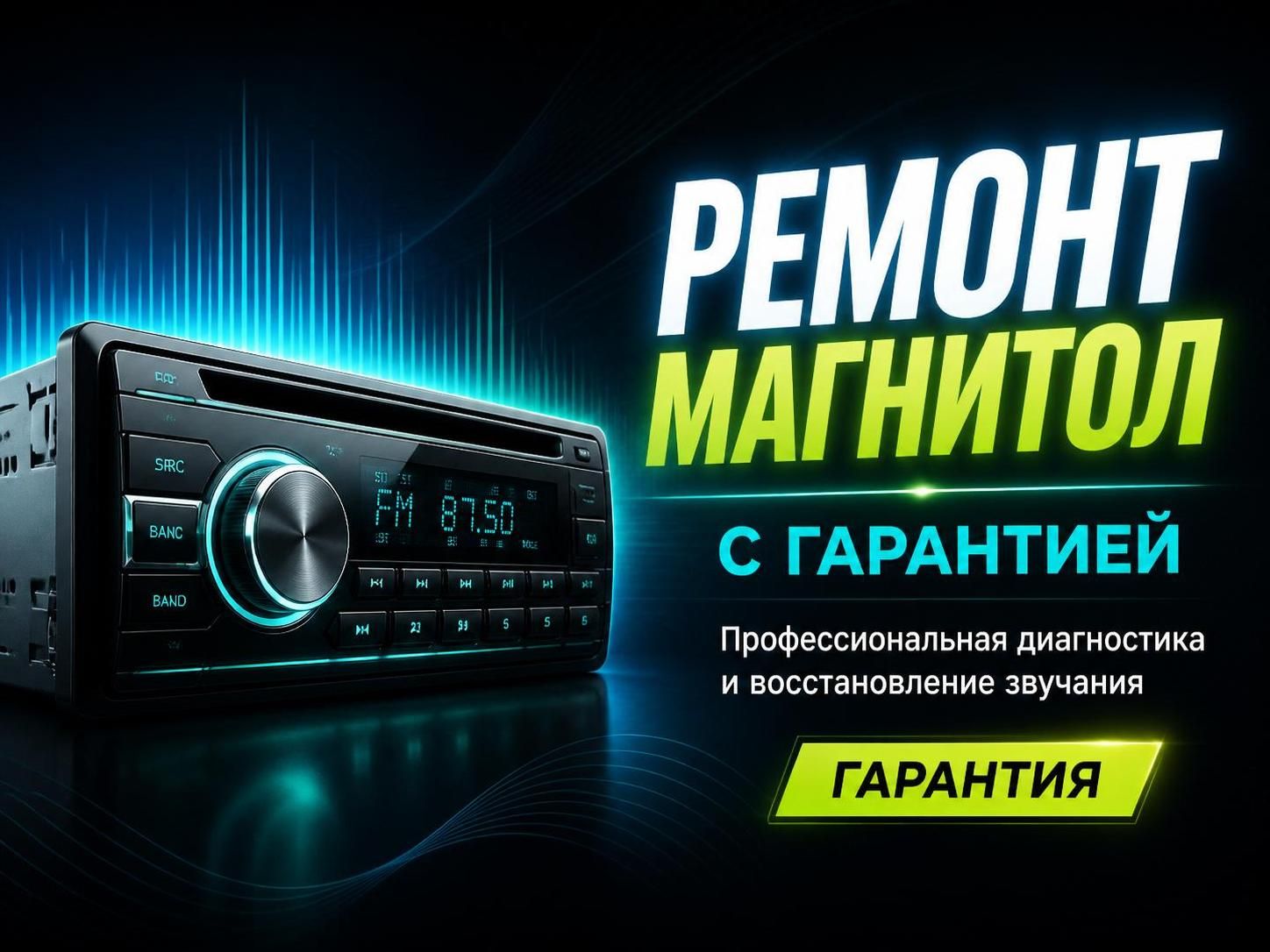 Ремонт магнитол с гарантией — Александр, фото