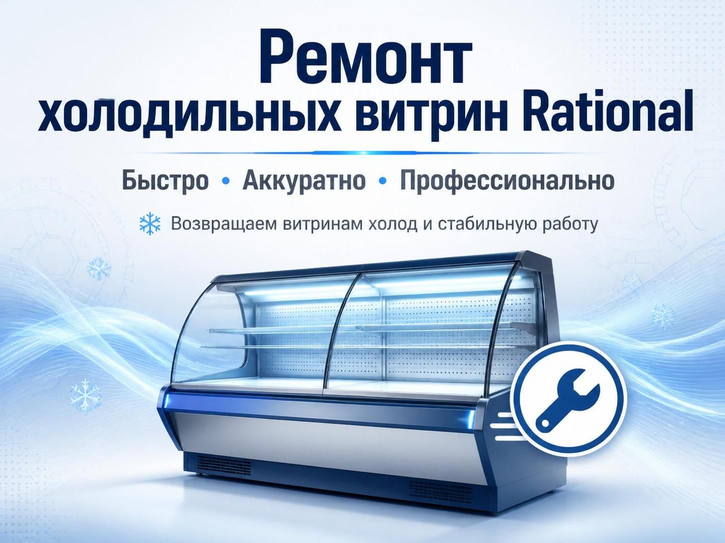 Ремонт холодильных витрин Rational — Роман, фото