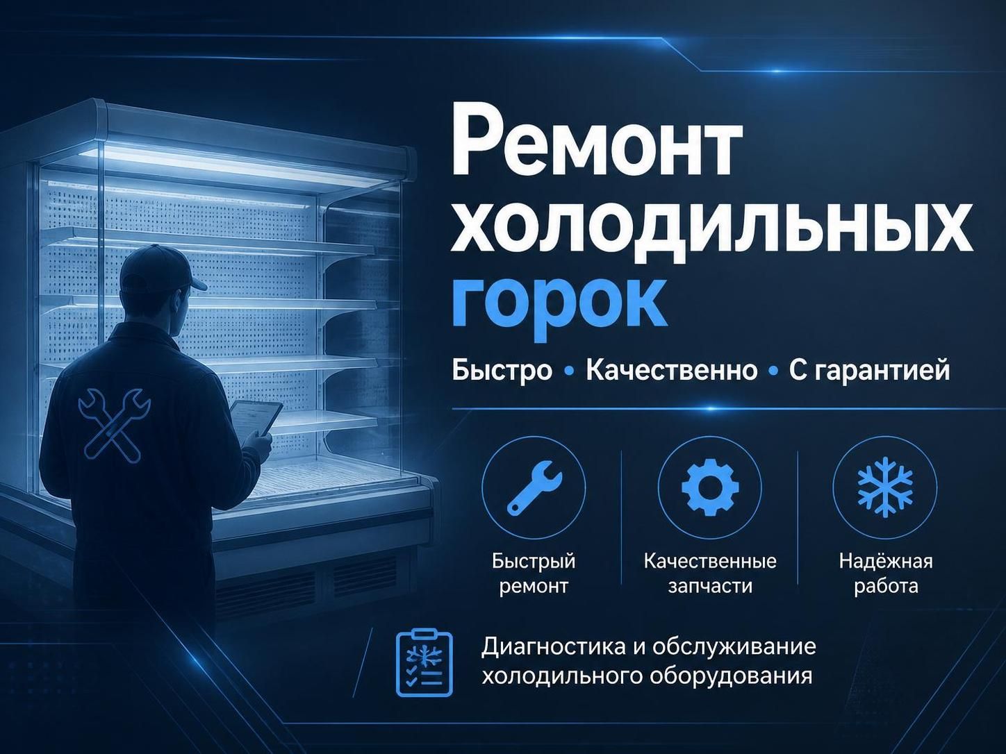 Ремонт холодильных горок — Максим, фото