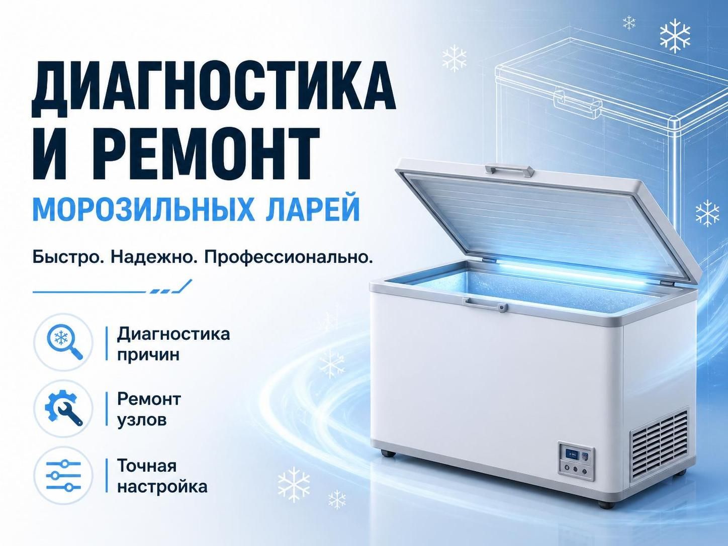 Диагностика и ремонт морозильных ларей — Михаил, фото