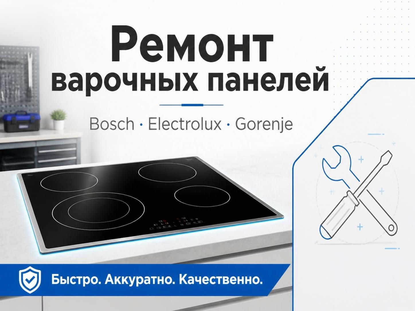 Ремонт варочных панелей Bosch, Electrolux, Gorenje — Олег, фото