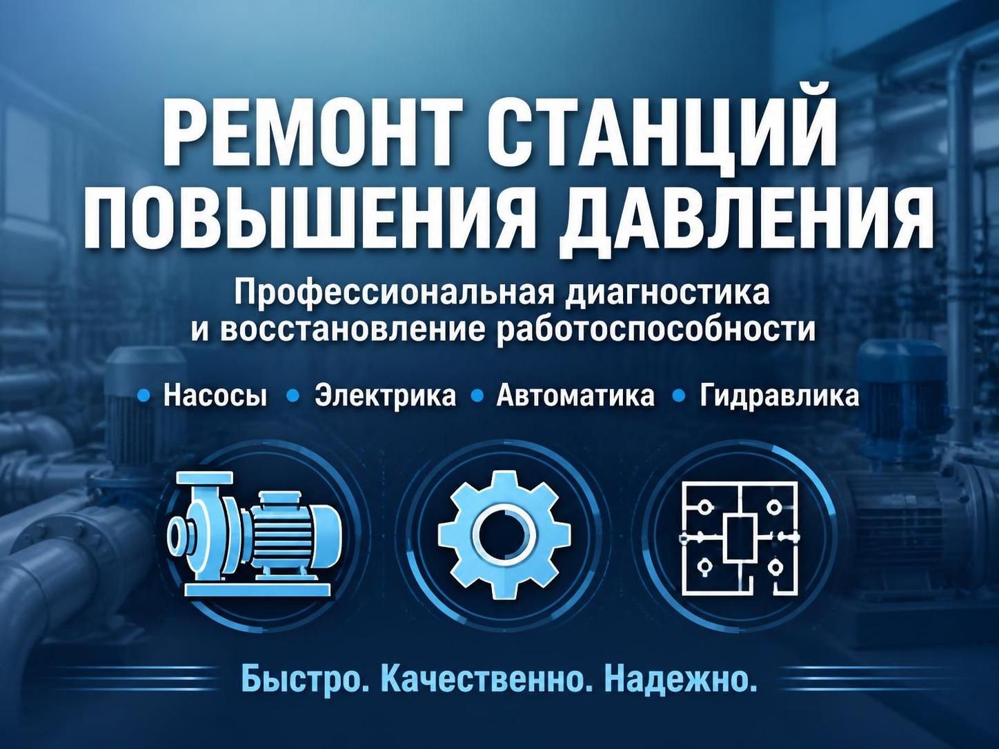 Ремонт станций повышения давления — Михаил, фото