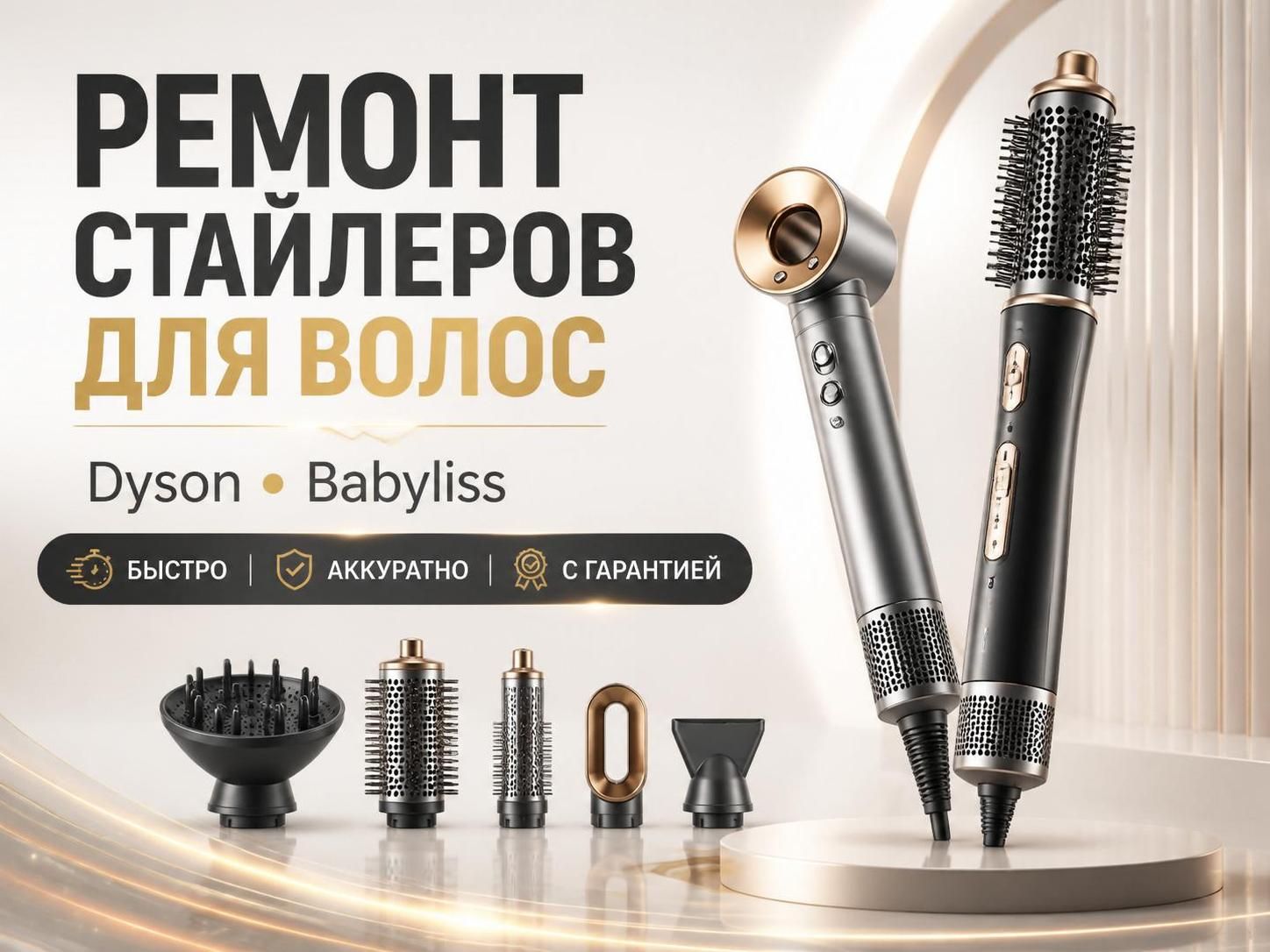 Ремонт стайлеров для волос Dyson, Babyliss — Артём, фото