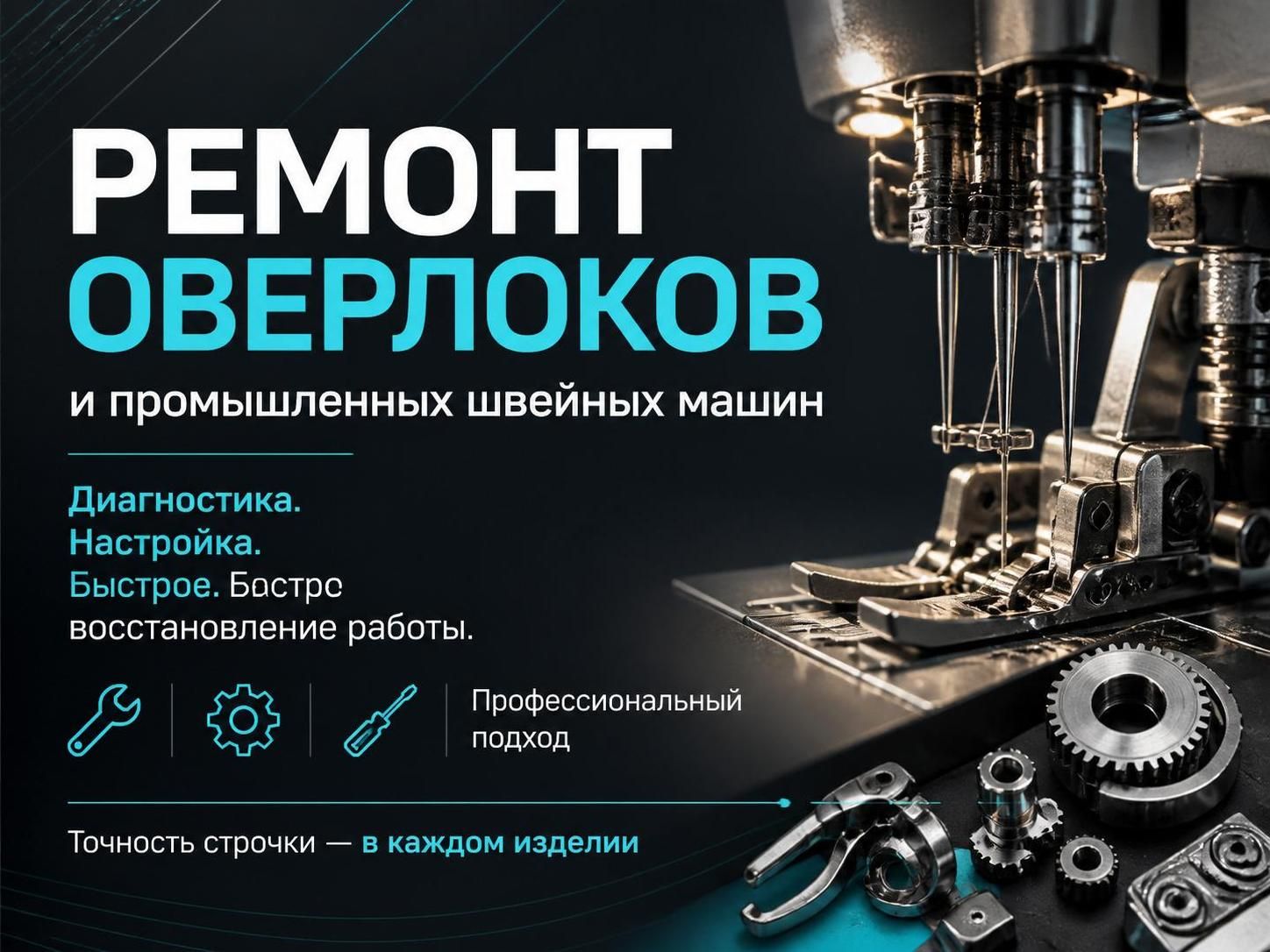 Ремонт оверлоков и промышленных швейных машин — Роман, фото