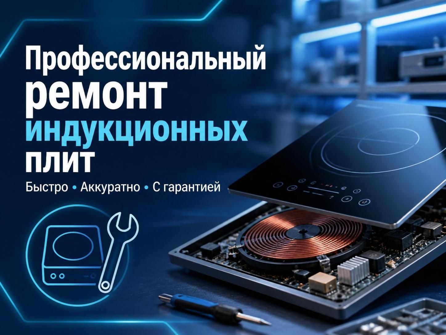 Профессиональный ремонт индукционных плит — Алексей, фото