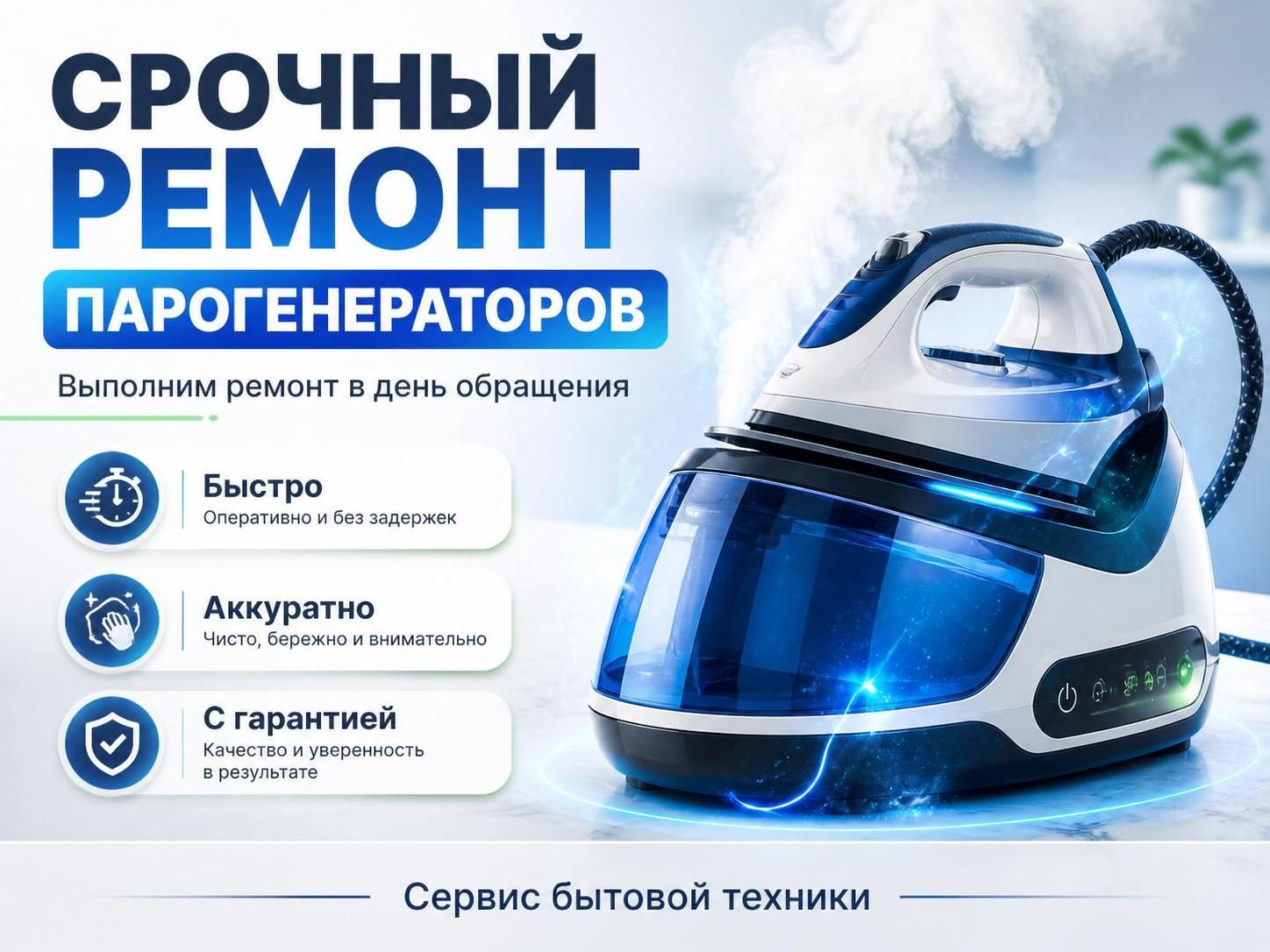 Срочный ремонт парогенераторов в день обращения — Артём, фото