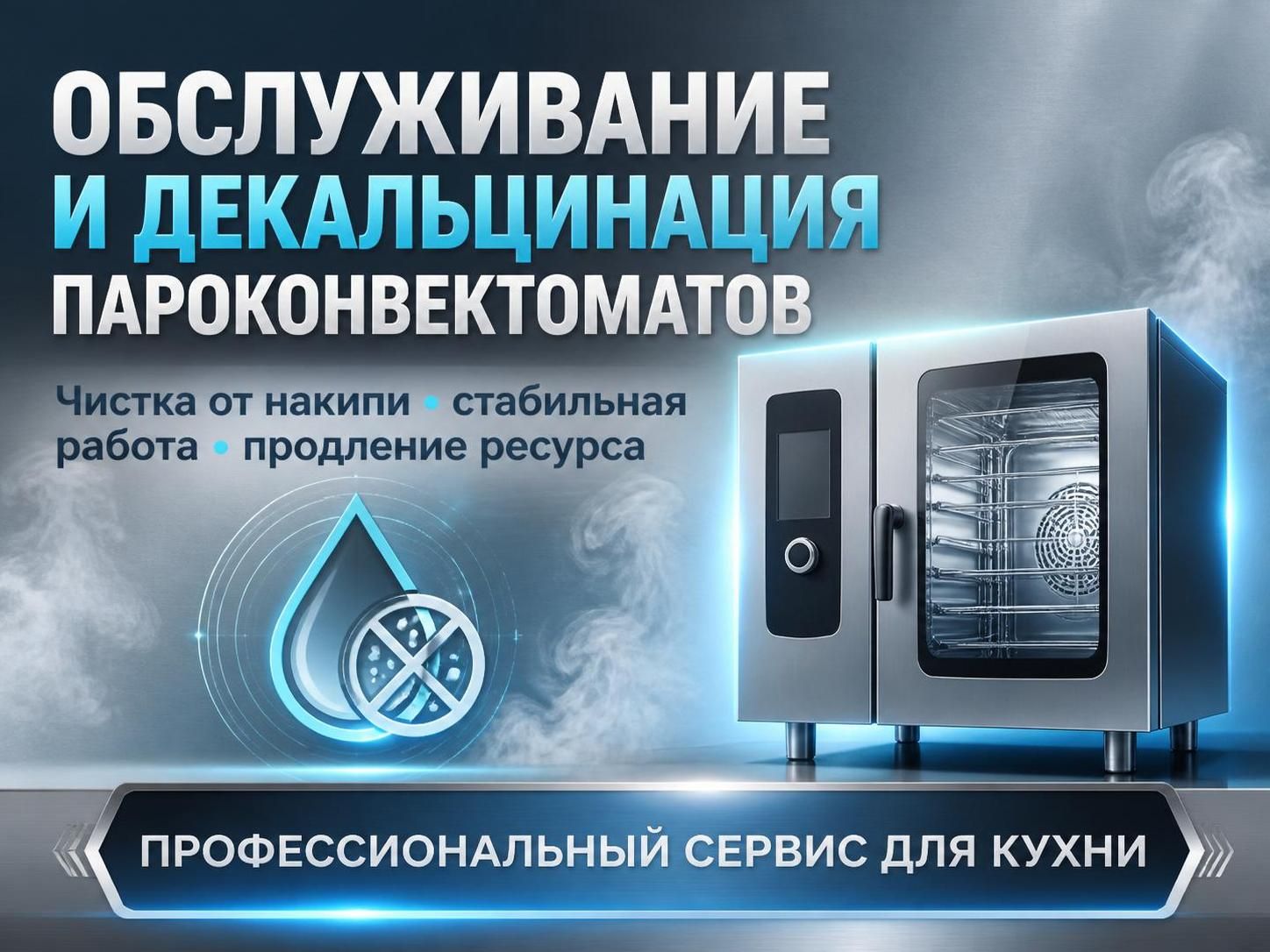 Обслуживание и декальцинация пароконвектоматов — Максим, фото