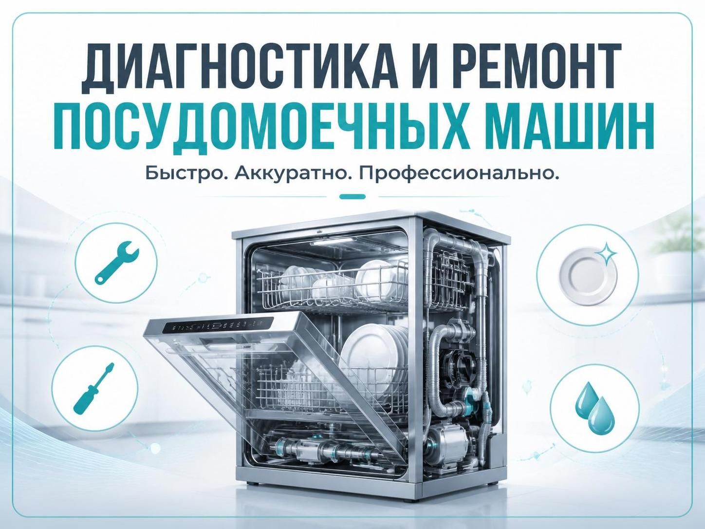 Диагностика и ремонт посудомоечных машин — Дмитрий, фото